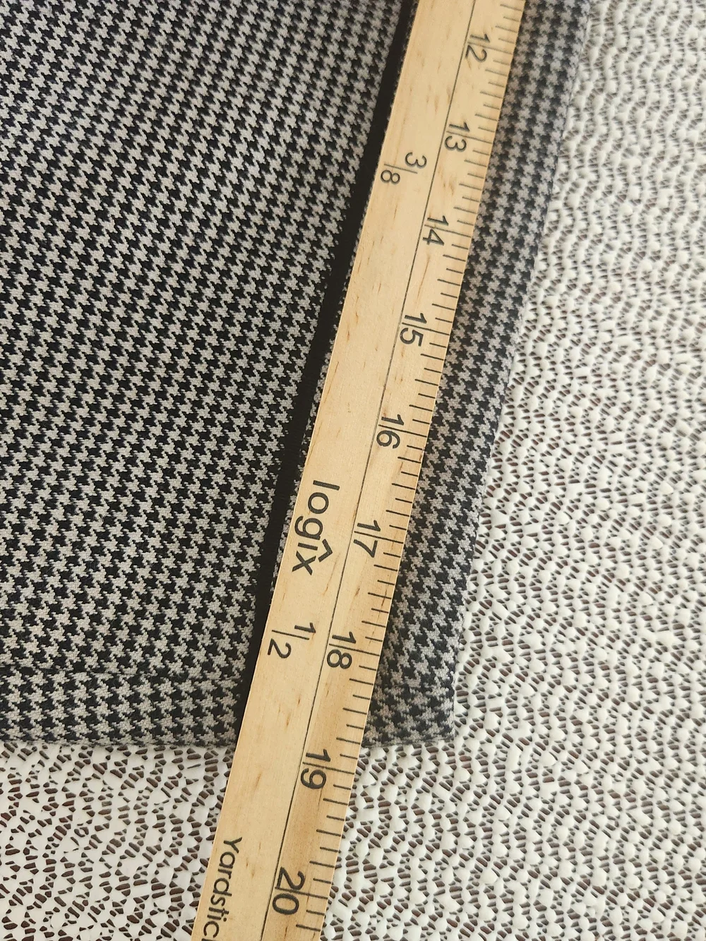 LOFT Mini Skirt in Black & White Houndstooth